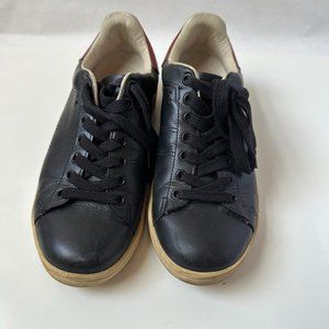 ISABEL MARANT Womens Black Leather Bart Sneakers,  Size: 37